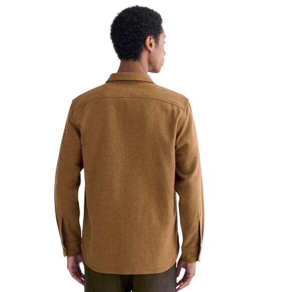 Everlane Heavyweight Overshirt, Shacket, Heathered Toffee, Men's Size Medium - Picture 3 of 8